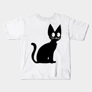 Cute Black Cat Kids T-Shirt